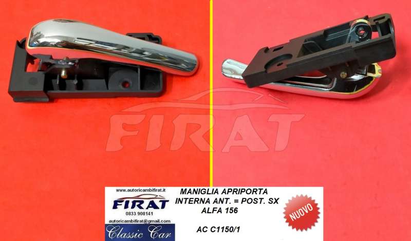 MANIGLIA APRIPORTA ALFA 156 INT.ANT.=POST. SX (C1150/1)